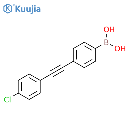 Boronic acid, [4-[(4-chlorophenyl)ethynyl]phenyl]- (9CI) structure