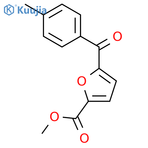 2-Furancarboxylic acid, 5-(4-methylbenzoyl)-, methyl ester structure