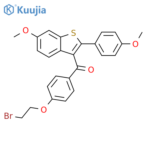 Methanone,[4-(2-bromoethoxy)phenyl][6-methoxy-2-(4-methoxyphenyl)benzo[b]thien-3-yl]- structure