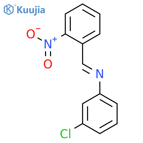 Benzenamine, 3-chloro-N-[(2-nitrophenyl)methylene]- structure