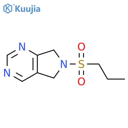6-(propane-1-sulfonyl)-5H,6H,7H-pyrrolo3,4-dpyrimidine structure