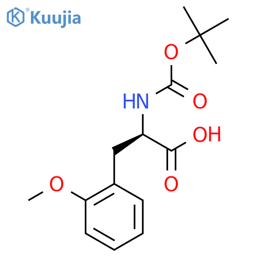 (R)-2-((tert-Butoxycarbonyl)amino)-3-(2-methoxyphenyl)propanoic acid structure