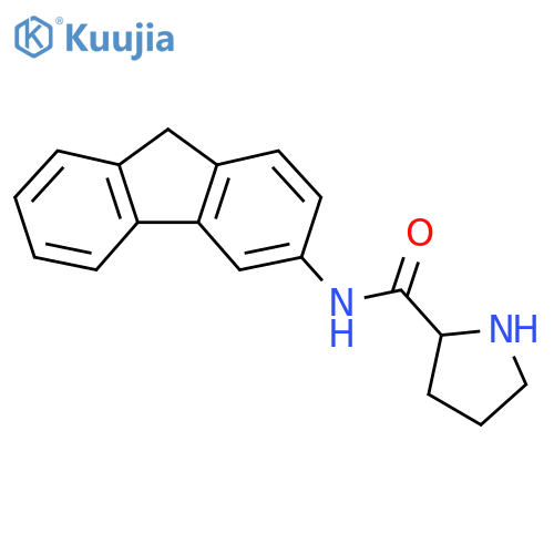 N-9H-Fluoren-3-ylprolinamide structure