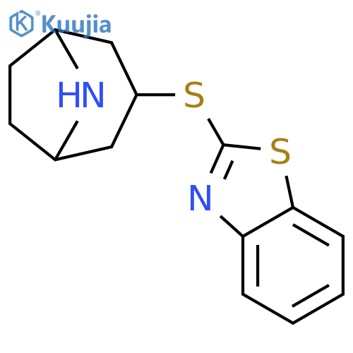 2-{8-azabicyclo3.2.1octan-3-ylsulfanyl}-1,3-benzothiazole structure