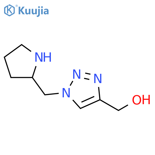 {1-(pyrrolidin-2-yl)methyl-1H-1,2,3-triazol-4-yl}methanol structure