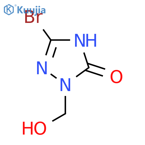 3-Bromo-1-(hydroxymethyl)-1H-1,2,4-triazol-5-ol structure