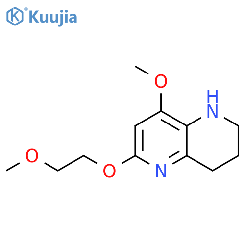 8-methoxy-6-(2-methoxyethoxy)-1,2,3,4-tetrahydro-1,5-naphthyridine structure