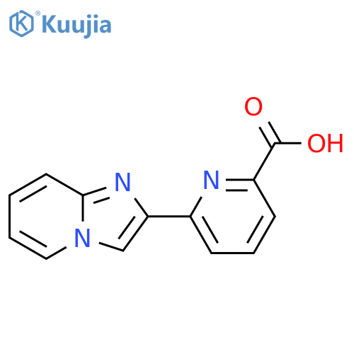 6-{imidazo[1,2-a]pyridin-2-yl}pyridine-2-carboxylic acid structure