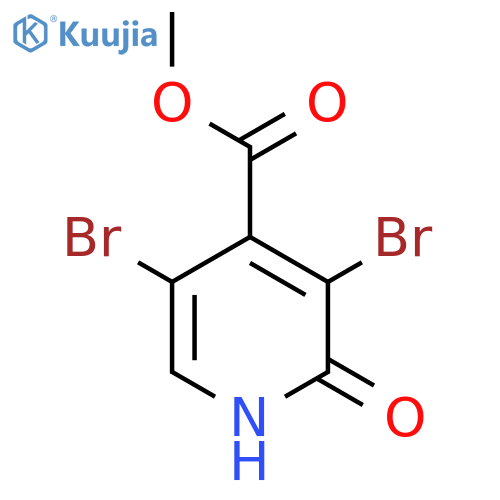 Methyl 3,5-dibromo-2-hydroxypyridine-4-carboxylate structure