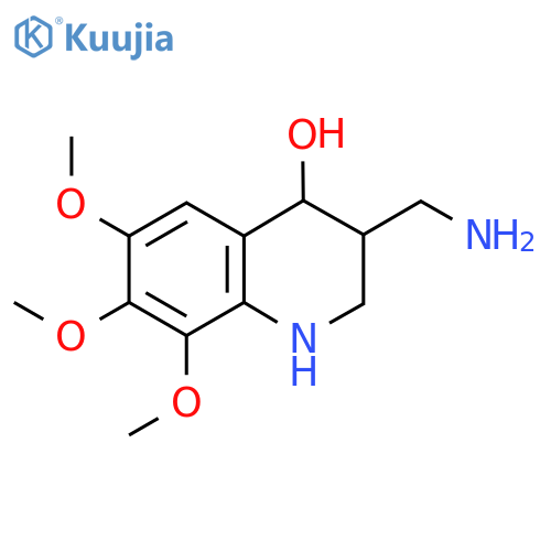 3-(Aminomethyl)-6,7,8-trimethoxy-1,2,3,4-tetrahydroquinolin-4-ol structure