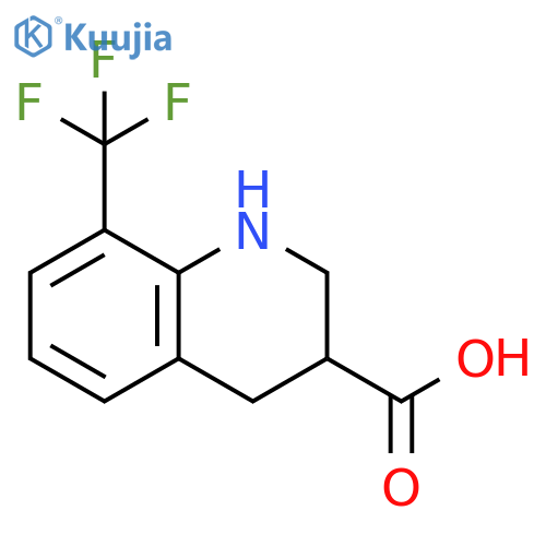 8-Trifluoromethyl-1,2,3,4-tetrahydro-quinoline-3-carboxylic acid structure