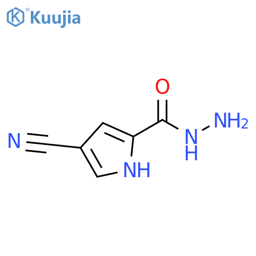 4-Cyano-1H-pyrrole-2-carboxylic acid hydrazide structure