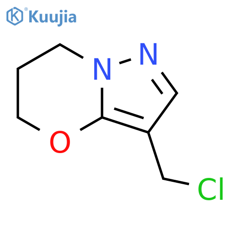 3-Chloromethyl-6,7-dihydro-5H-pyrazolo[5,1-b][1,3]oxazine structure