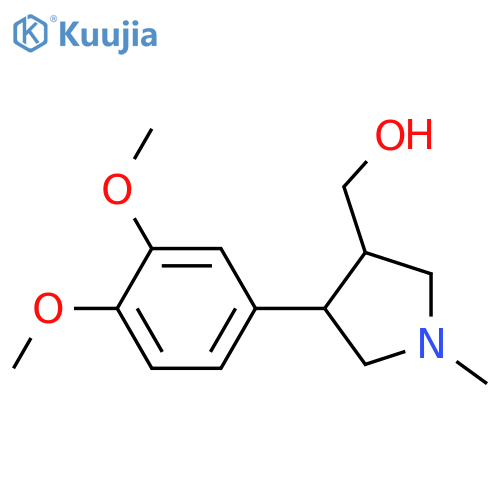 [4-(3,4-Dimethoxy-phenyl)-1-methyl-pyrrolidin-3-yl]-methanol structure