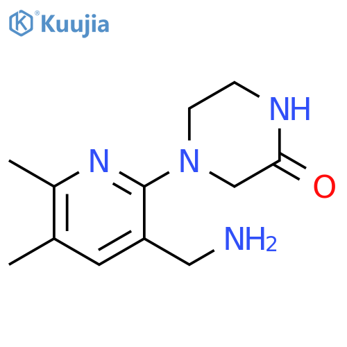4-(3-Aminomethyl-5,6-dimethyl-pyridin-2-yl)-piperazin-2-one structure