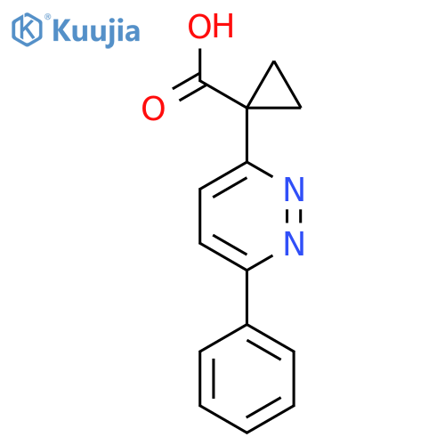 1-(6-Phenylpyridazin-3-yl)cyclopropane-1-carboxylic acid structure