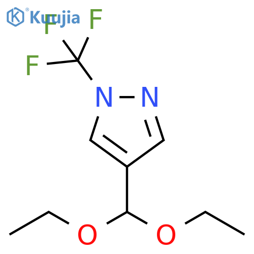 4-Diethoxymethyl-1-trifluoromethyl-1H-pyrazole structure