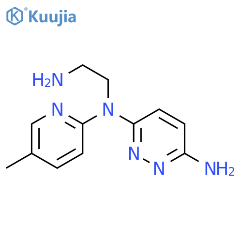 N3-(2-aminoethyl)-N6-(5-methylpyridin-2-yl)pyridazine-3,6-diamine structure