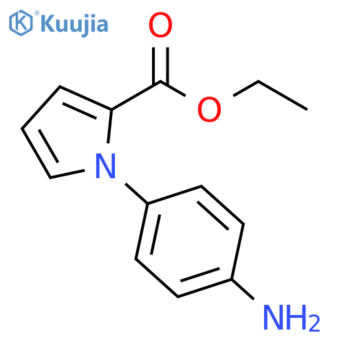 1-(4-Amino-phenyl)-1H-pyrrole-2-carboxylic acid ethyl ester structure