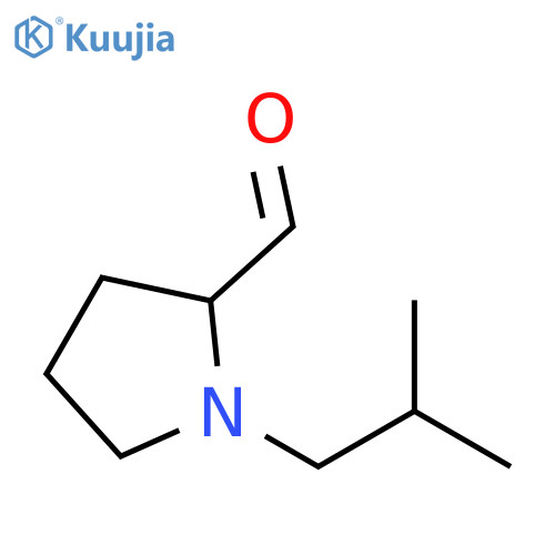 1-(2-methylpropyl)pyrrolidine-2-carbaldehyde structure