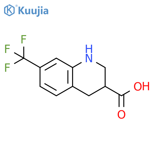 7-Trifluoromethyl-1,2,3,4-tetrahydro-quinoline-3-carboxylic acid structure