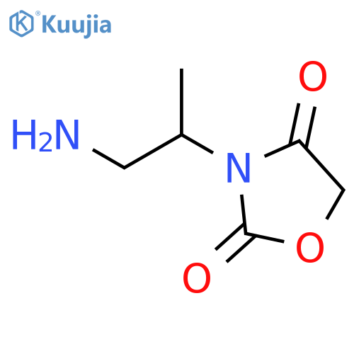 3-(1-aminopropan-2-yl)-1,3-oxazolidine-2,4-dione structure