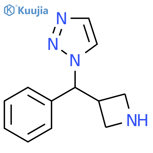 1-(azetidin-3-yl)(phenyl)methyl-1H-1,2,3-triazole structure
