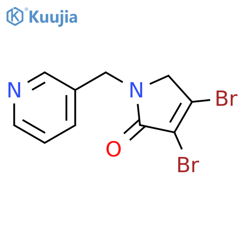 3,4-Dibromo-1-pyridin-3-ylmethyl-1,5-dihydro-pyrrol-2-one structure