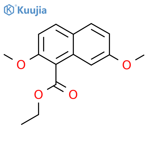 Ethyl 2,7-dimethoxy-1-naphthoate structure
