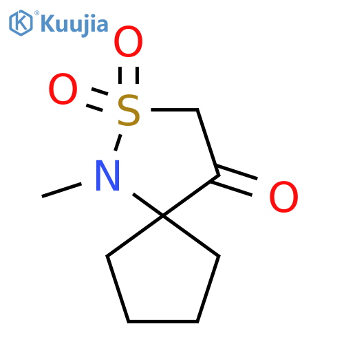 1-methyl-2lambda6-thia-1-azaspiro4.4nonane-2,2,4-trione structure