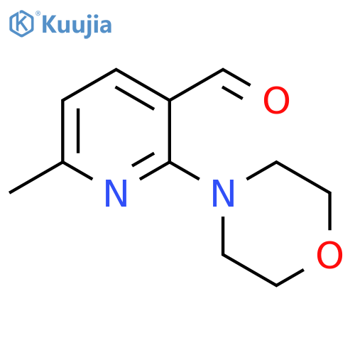 6-Methyl-2-morpholin-4-yl-pyridine-3-carbaldehyde structure