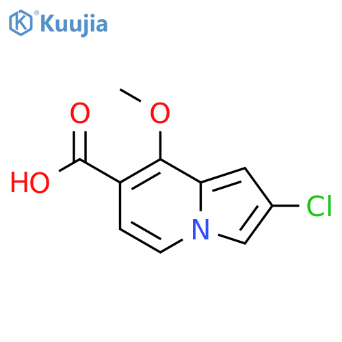 2-Chloro-8-methoxy-indolizine-7-carboxylic acid structure