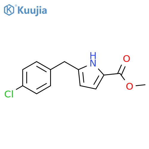 5-(4-Chloro-benzyl)-1H-pyrrole-2-carboxylic acid methyl ester structure
