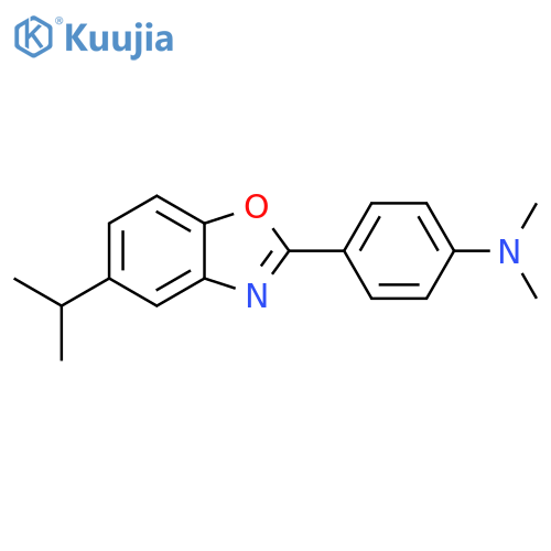 [4-(5-Isopropyl-benzooxazol-2-yl)-phenyl]-dimethyl-amine structure
