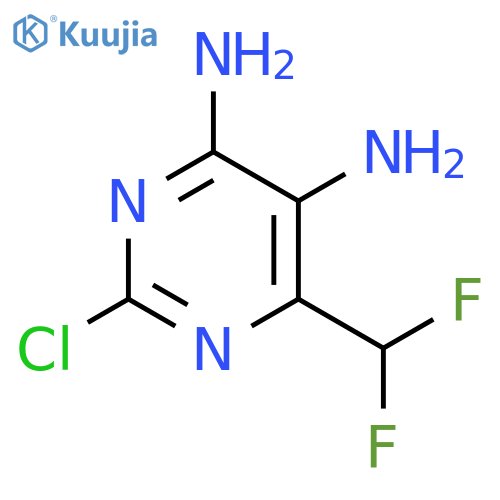 2-Chloro-6-difluoromethyl-pyrimidine-4,5-diamine structure