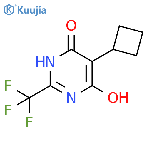 5-Cyclobutyl-2-trifluoromethyl-pyrimidine-4,6-diol structure