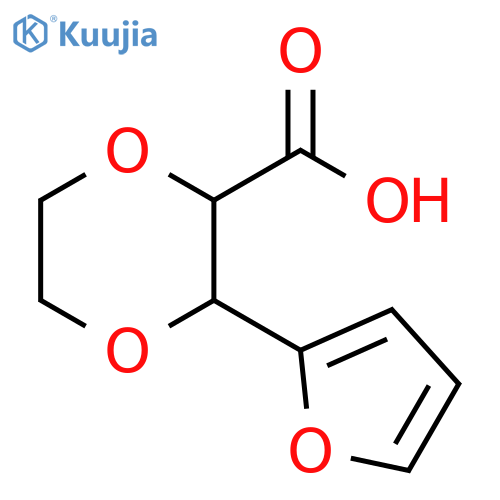 3-(2-furyl)-1,4-dioxane-2-carboxylic acid structure