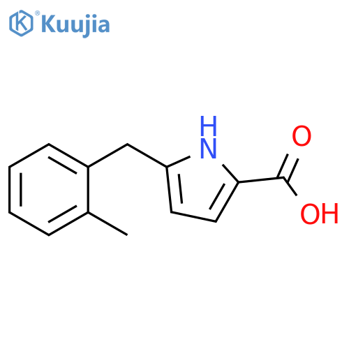 5-(2-Methyl-benzyl)-1H-pyrrole-2-carboxylic acid structure
