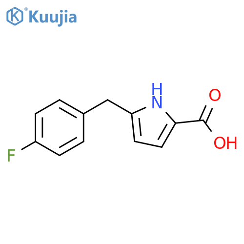 5-(4-Fluoro-benzyl)-1H-pyrrole-2-carboxylic acid structure