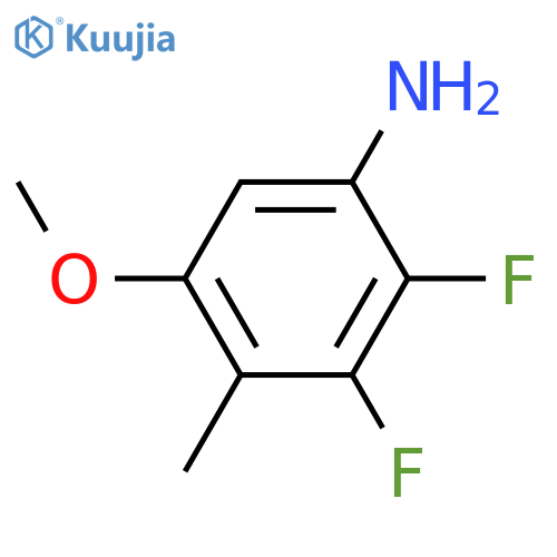 2,3-Difluoro-5-methoxy-4-methylaniline structure