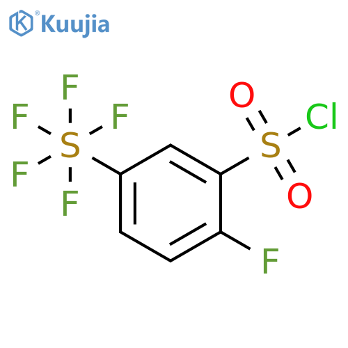 2-Fluoro-5-(pentafluorosulfur)benzenesulfonyl chloride structure