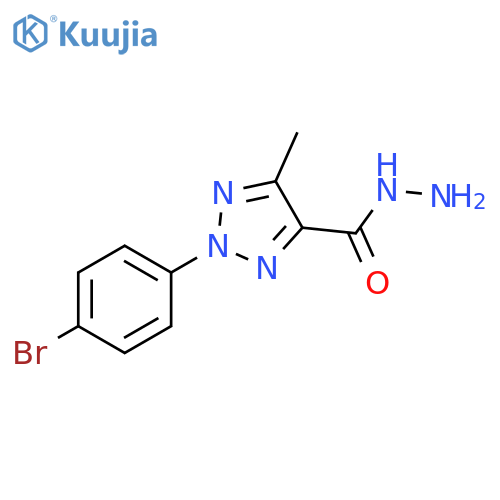 2-(4-Bromo-phenyl)-5-methyl-2H-[1,2,3]triazole-4-carboxylic acid hydrazide structure