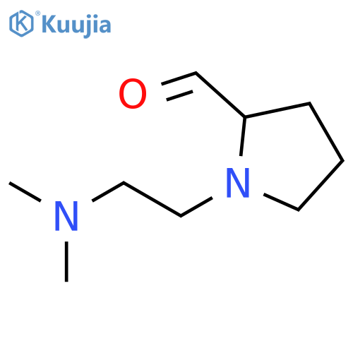 1-[2-(dimethylamino)ethyl]pyrrolidine-2-carbaldehyde structure