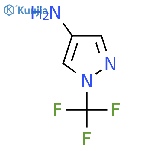1-Trifluoromethyl-1H-pyrazol-4-ylamine structure