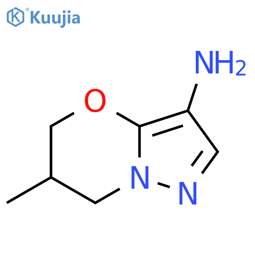 6-Methyl-6,7-dihydro-5H-pyrazolo[5,1-b][1,3]oxazin-3-amine structure