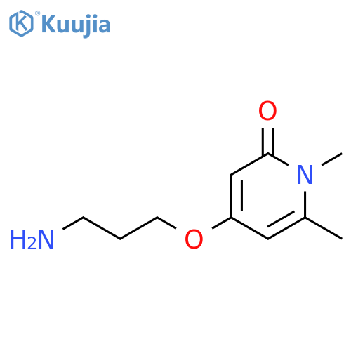 4-(3-aminopropoxy)-1,6-dimethyl-1,2-dihydropyridin-2-one structure