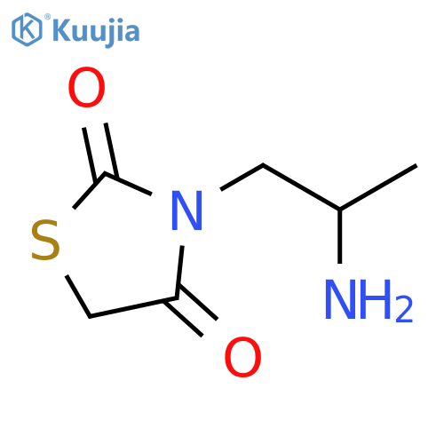 3-(2-aminopropyl)-1,3-thiazolidine-2,4-dione structure