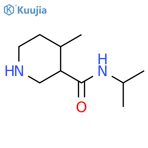 4-Methyl-piperidine-3-carboxylic acid isopropylamide structure