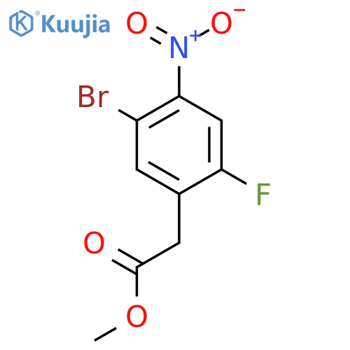 Methyl 2-(5-bromo-2-fluoro-4-nitrophenyl)acetate structure
