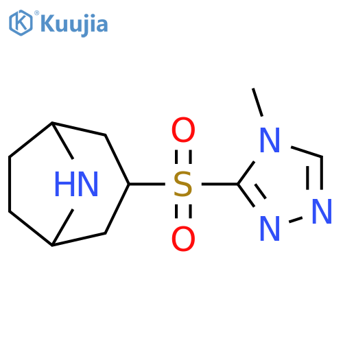 3-(4-methyl-4H-1,2,4-triazol-3-yl)sulfonyl-8-azabicyclo3.2.1octane structure